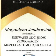 certyfikat-usuwanie-odciskow-zrogowacen-modzeli