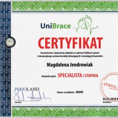 magdalena-jendrowiak-certyfikat-unibrace-system